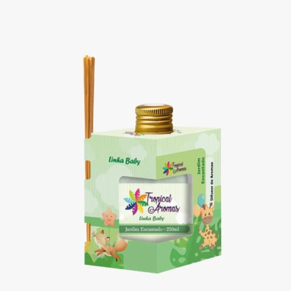 DIFUSOR DE AROMAS TROPICAL MORANGO C/ JARDIM ENCANTADO