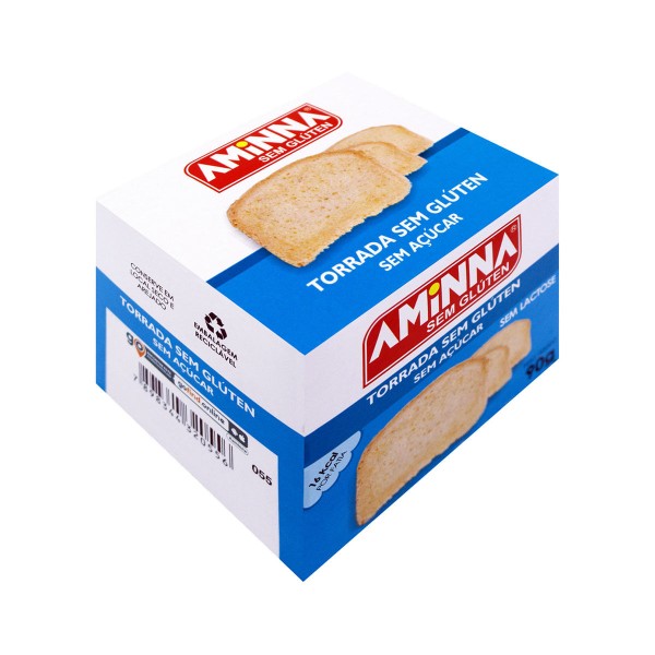 Encontraproduto.com.br - Torrada SG sem Açúcar 90g - Aminna