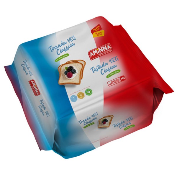 Encontraproduto.com.br - Torrada SG sem Açúcar 90g - Aminna