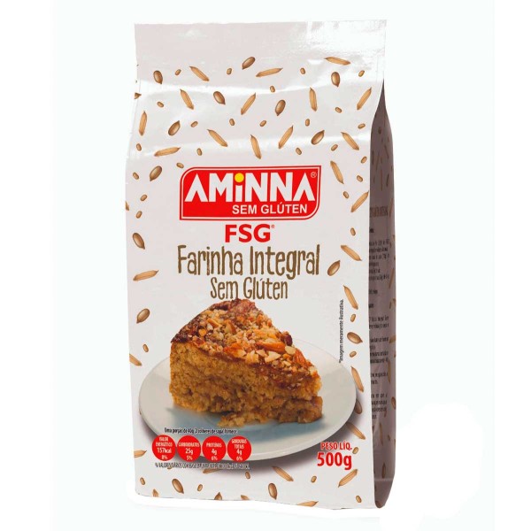Encontraproduto.com.br - Farinha Sem Glúten Integral 500g - Aminna