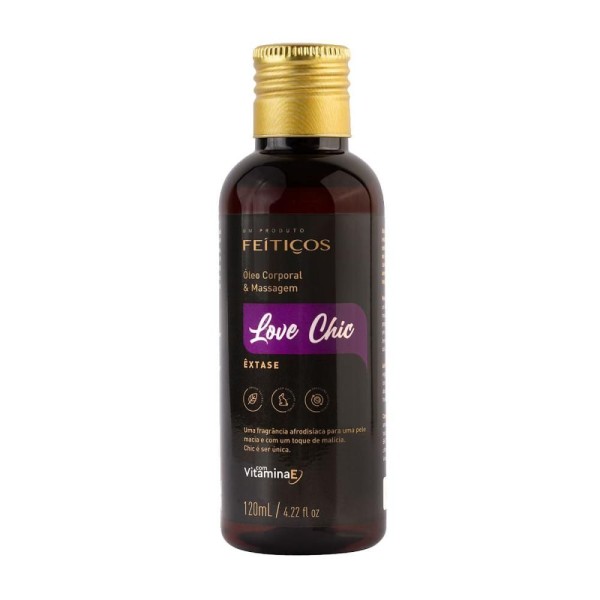 Encontraproduto.com.br - Óleo Corporal E Massagem Love Chic êxtase De 120ml Feitiços