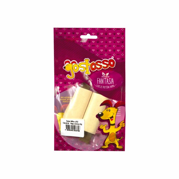 Encontraproduto.com.br - Rolo Bife para Cães Gostosso com 2 unidades 60g