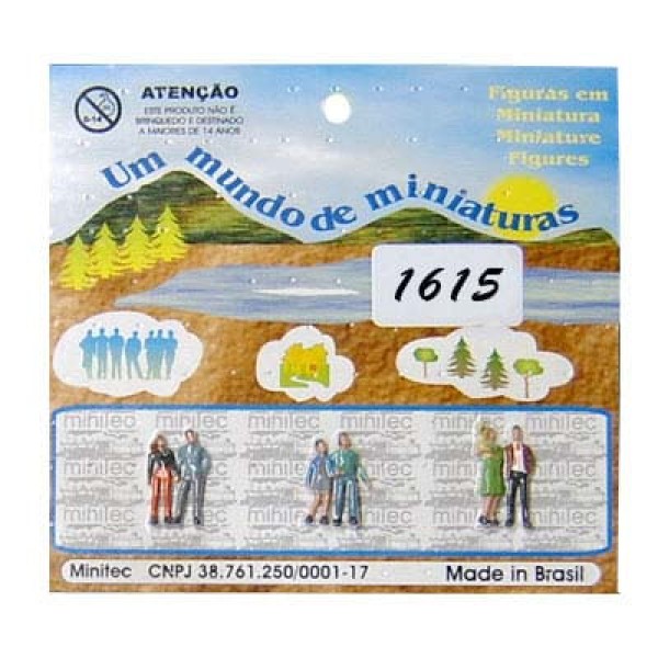 Encontraproduto.com.br - Miniatura 1/100 Pessoas Casais 1615 com 3 Unidades Minitec