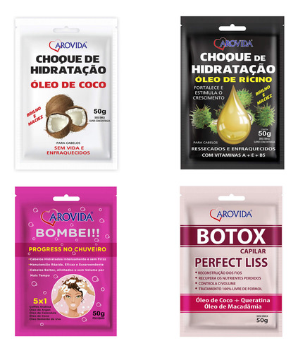 Tratamento Capilar Arovida Progressiva Chuveiro com 50g
