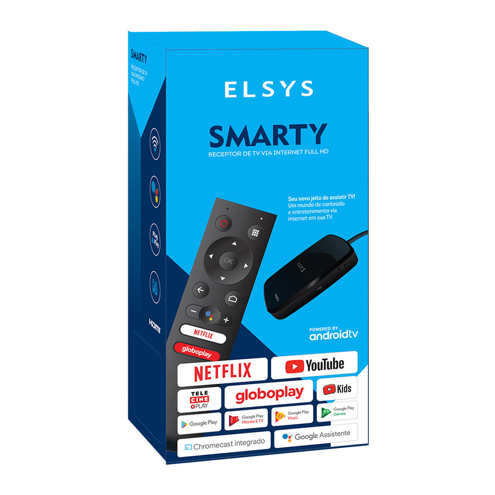 Encontraproduto.com.br - Smarty Receptor Tv Via Internet Elsys Android 4k