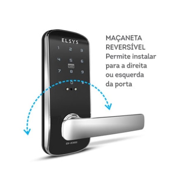 Encontraproduto.com.br - Fechadura Digital de Embutir Elsys ESF-DE3000