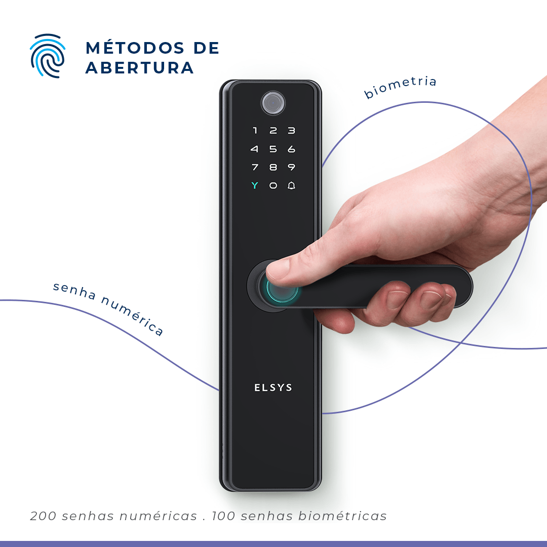 Encontraproduto.com.br - Fechadura Digital de Embutir ESF-DE51001 SAX
