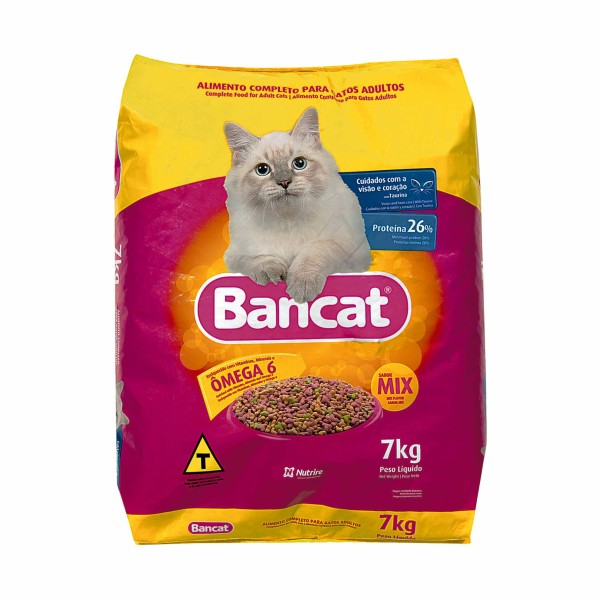 Encontraproduto.com.br - Ração para Gatos Bancat Adultos Mix Nutrire 7kg