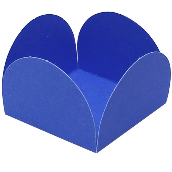 Encontraproduto.com.br - Caixeta para Doce Azul Escuro com 50 un RABICO