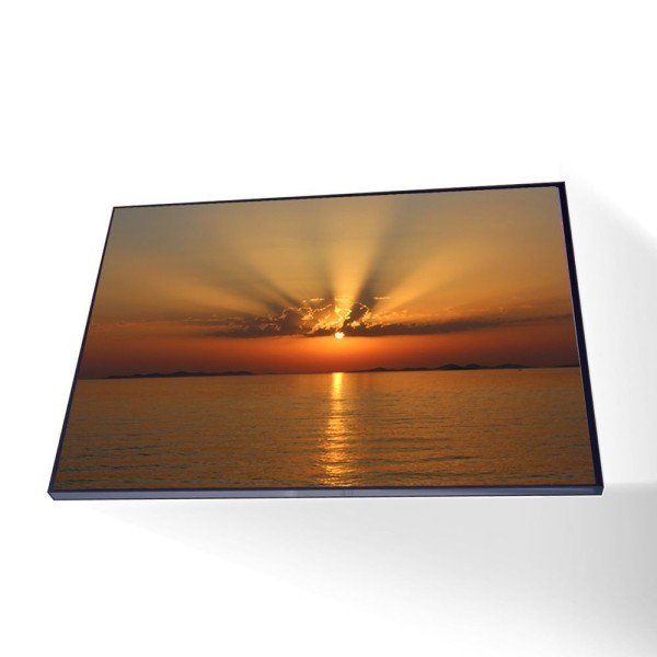 Encontraproduto.com.br - Quadro Por Do Sol Canvas Com Vidro Tamanho/moldura 20x20 Baixa Cor Preta