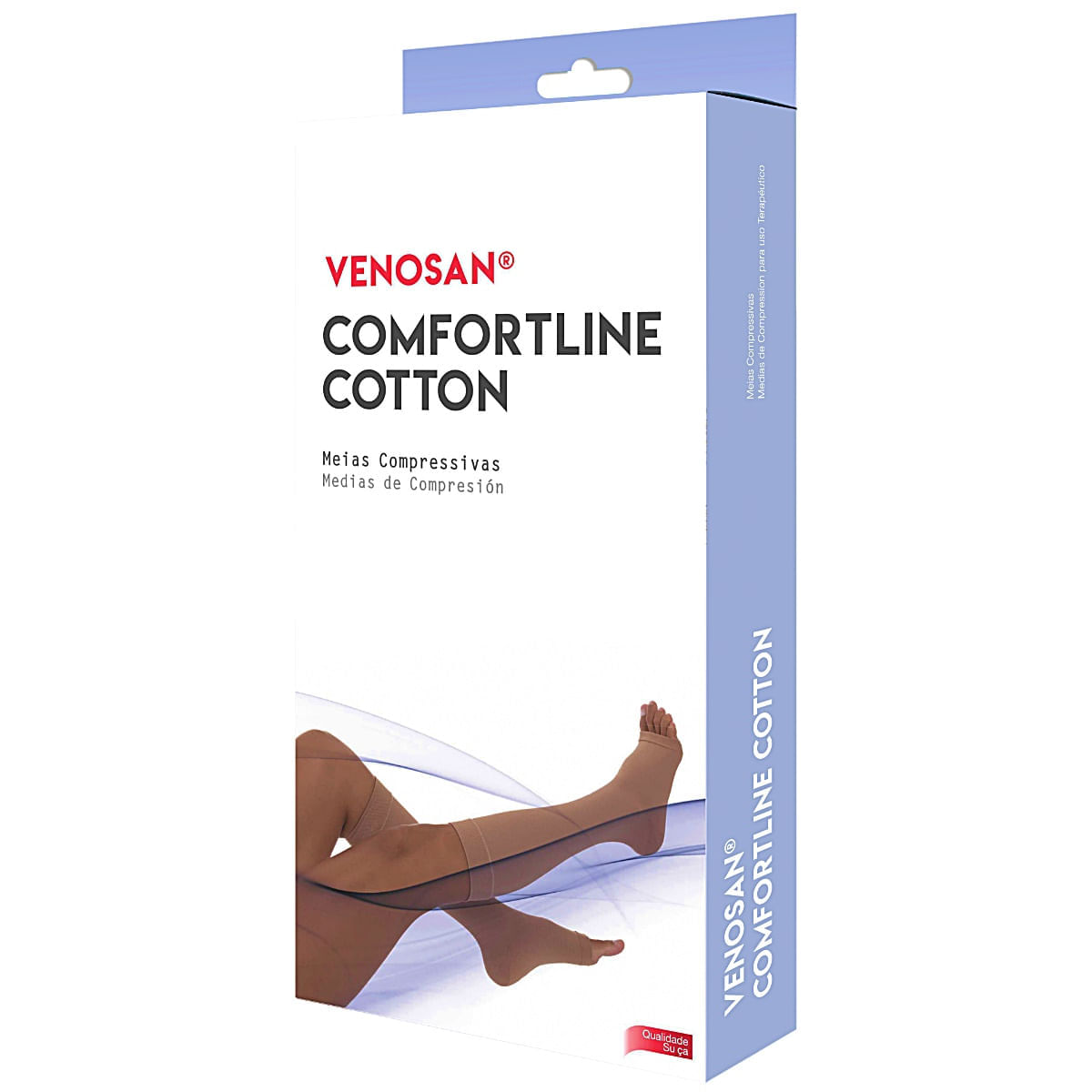 Encontraproduto.com.br - Meia Venosan Comfortline Cotton Panturrilha Curta M