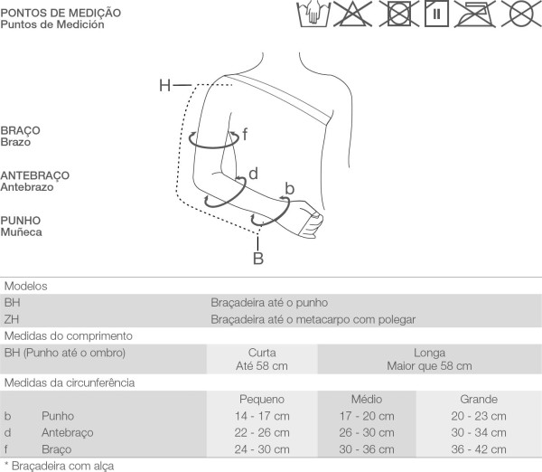 Encontraproduto.com.br - Braçadeira Confortline Cotton ZH 30-40mmhg