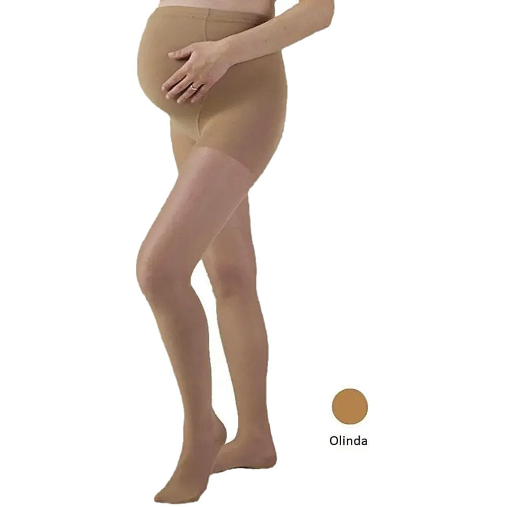Encontraproduto.com.br - Meia-Calça Gestante Legline Venosan - 20-30mmHg - Pé Fechado - Olinda - Tamanho P