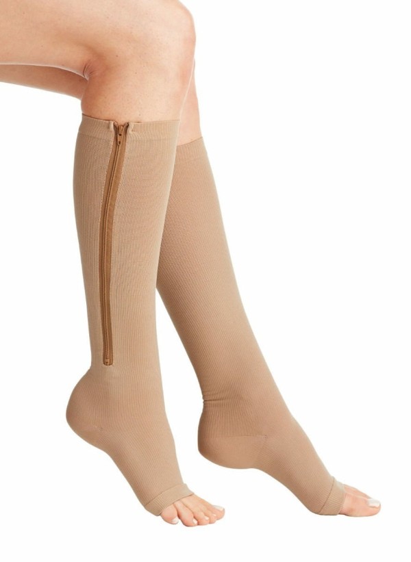 Encontraproduto.com.br - Meia 3/4 Venosan Comfortline Cotton - Com Zíper - 20-30Mmhg - Curta - Tam G