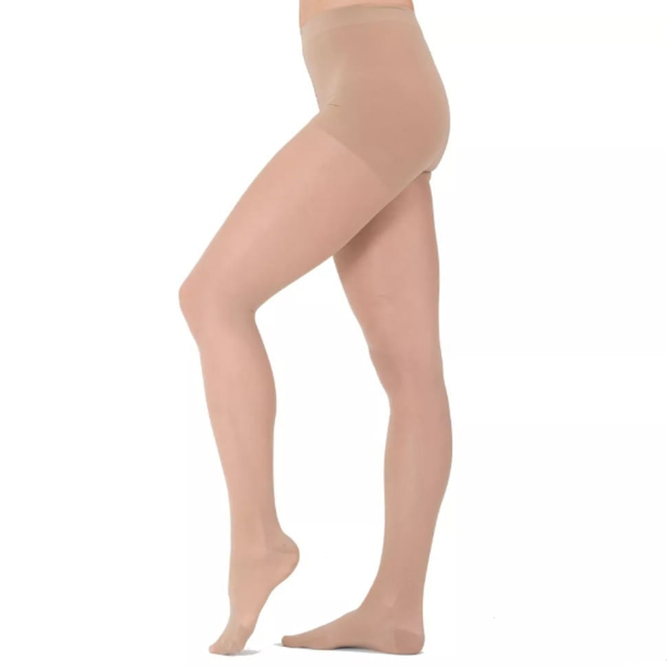 Meia-Calça de Compressão Venosan Ultraline 4000 30-40mmHg Pé Fechado Bege Tam P