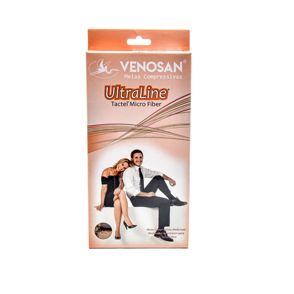 Encontraproduto.com.br - Meia Venosan Ultraline Panturrilha G Bege