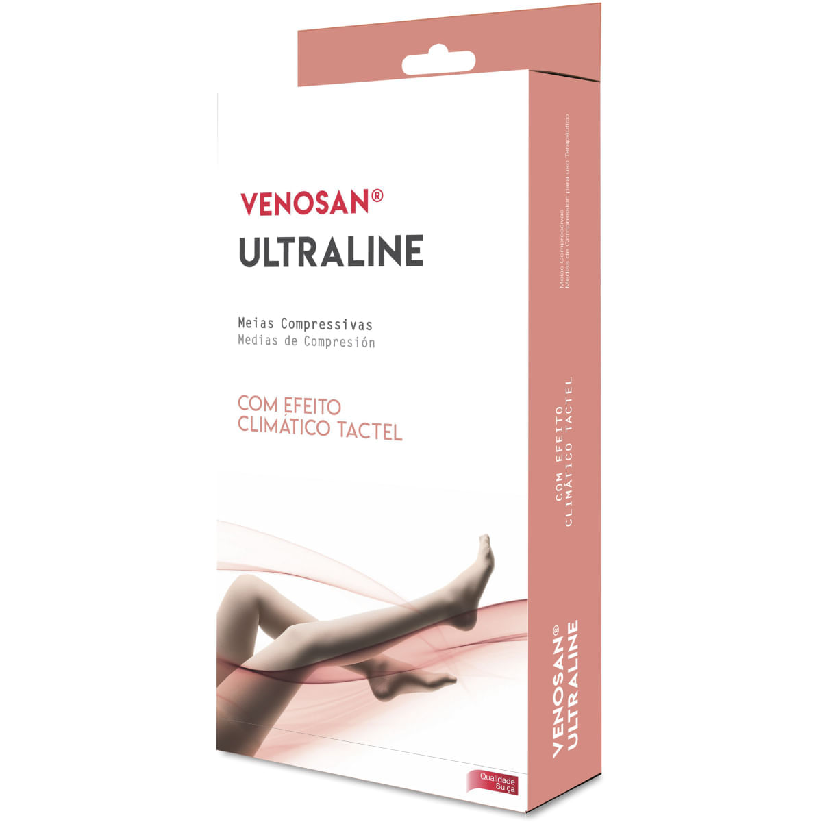Meia de Compressão 7/8 Ultraline 4000 Venosan - 20-30mmHg - Pé Aberto - Preta - Tamanho G