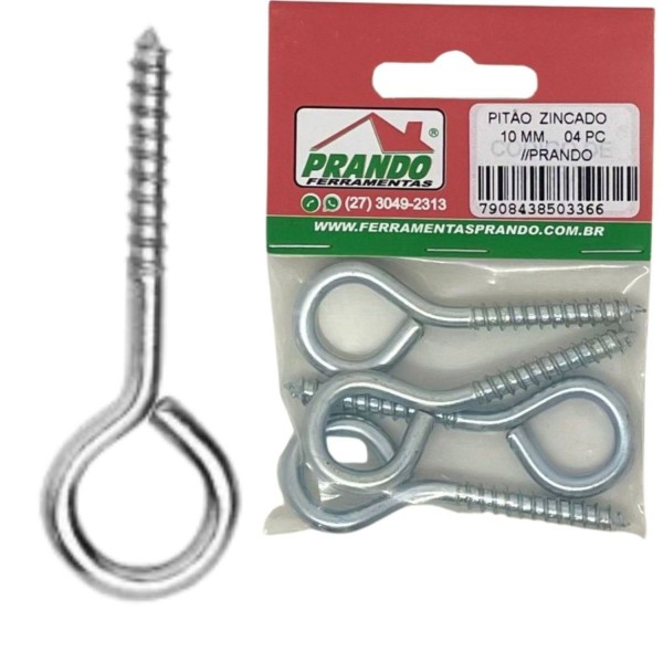 Pitão Zincado N10 c/ 4 pcs RF 488