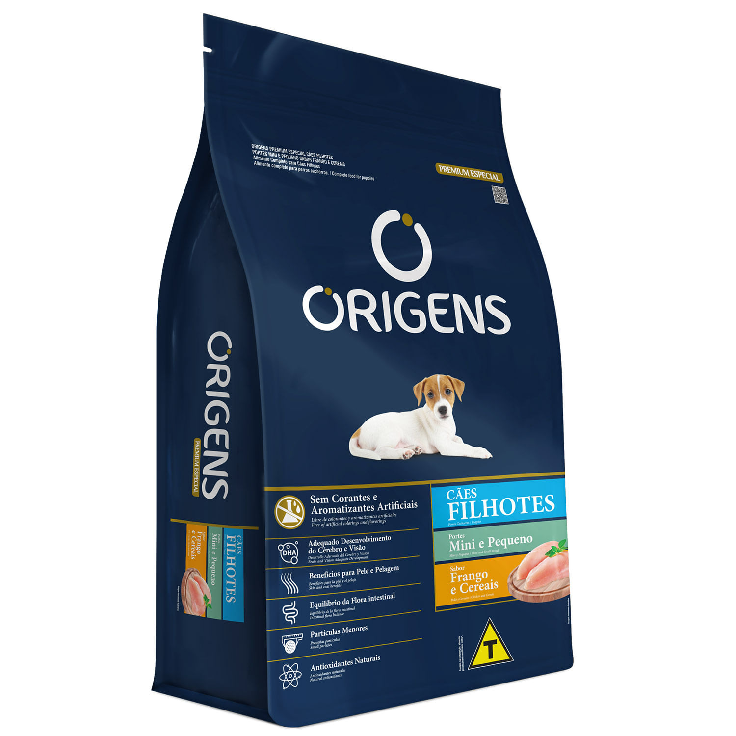 Ração Origens para Cães Filhotes de Porte Mini e Pequeno Sabor Frango e Cereais 10,1kg