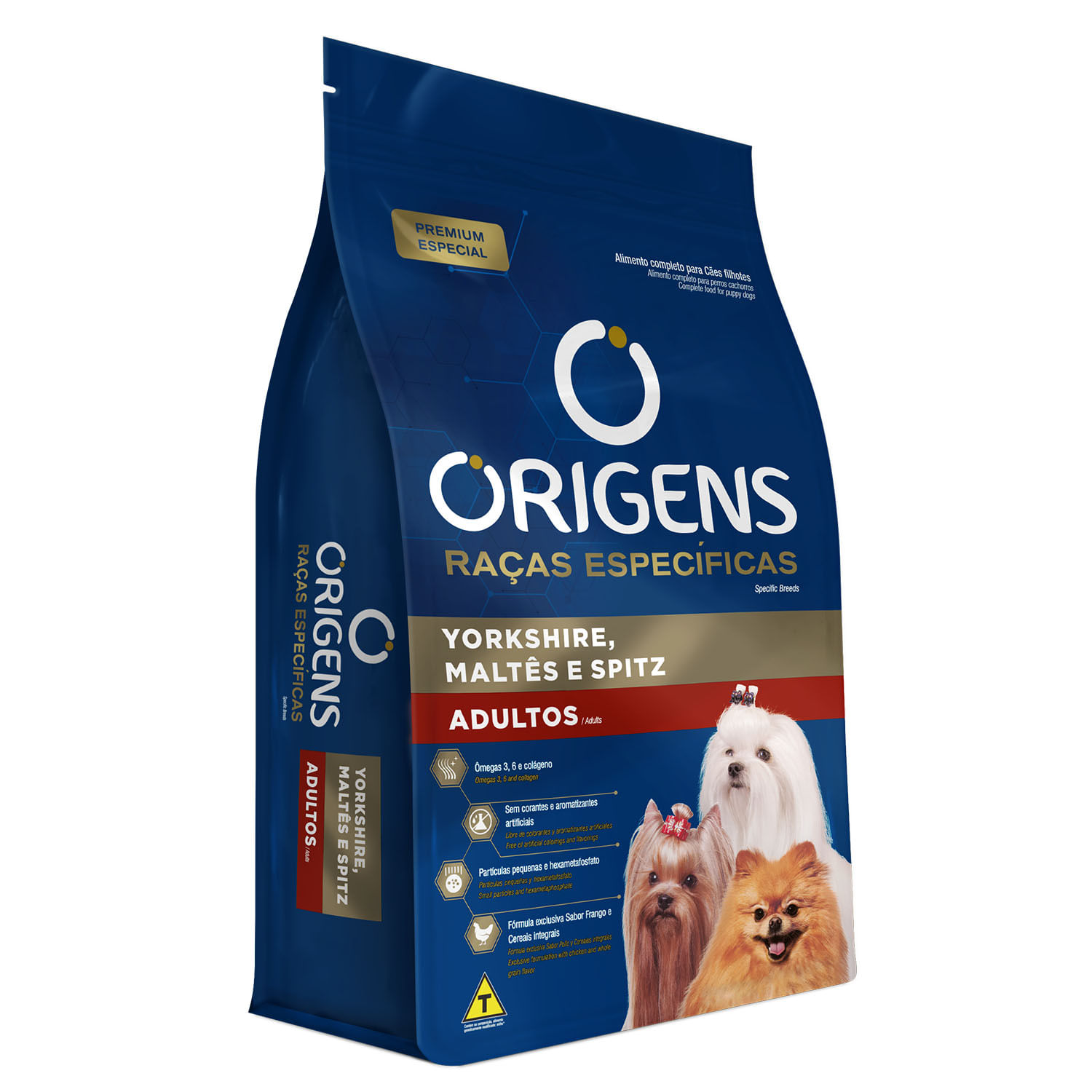 Encontraproduto.com.br - Ração Origens Cães Adultos Raças Específicas Yorkshire, Maltês e Spitz