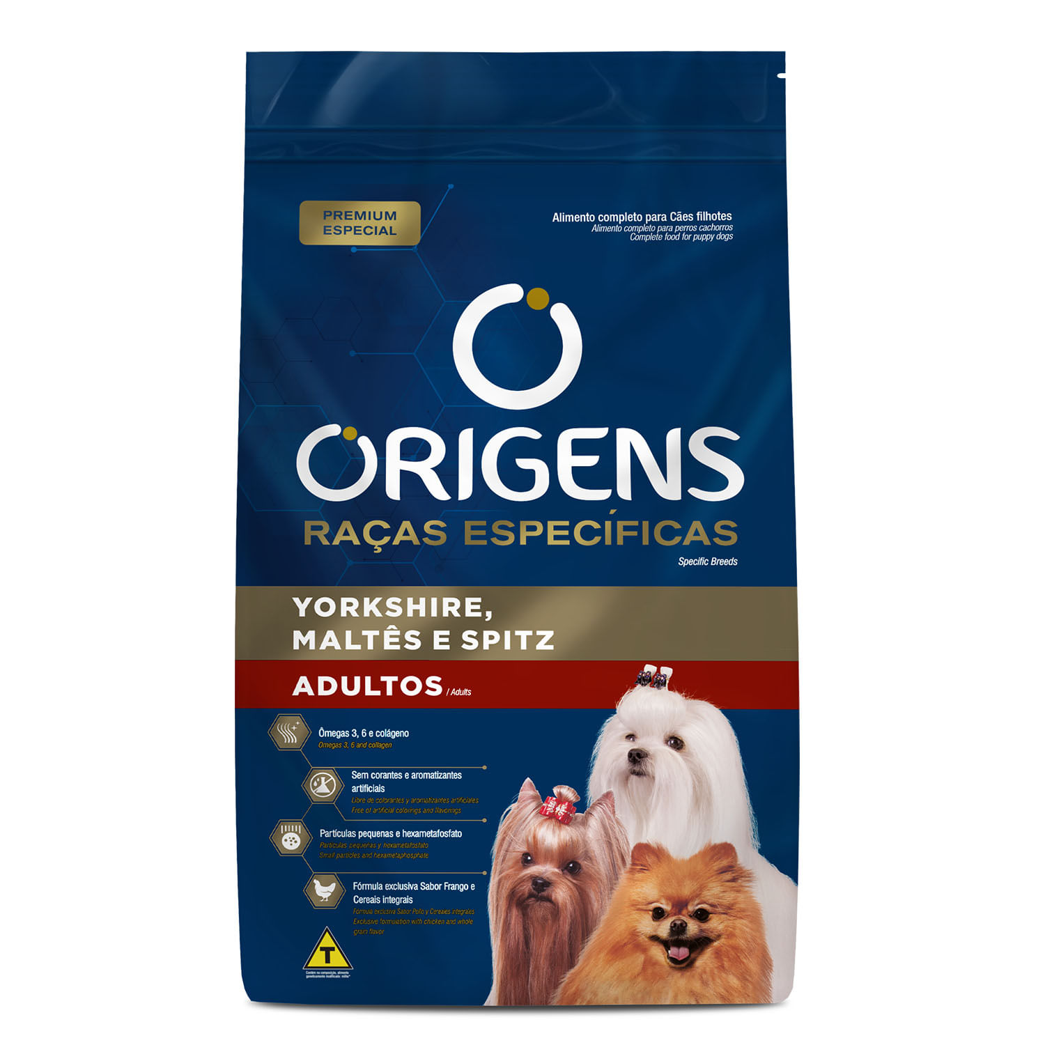 Encontraproduto.com.br - Ração Origens Cães Adultos Raças Específicas Yorkshire, Maltês e Spitz