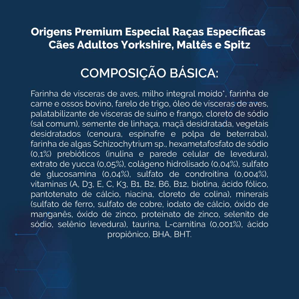 Encontraproduto.com.br - Ração Origens Cães Adultos Raças Específicas Yorkshire, Maltês e Spitz