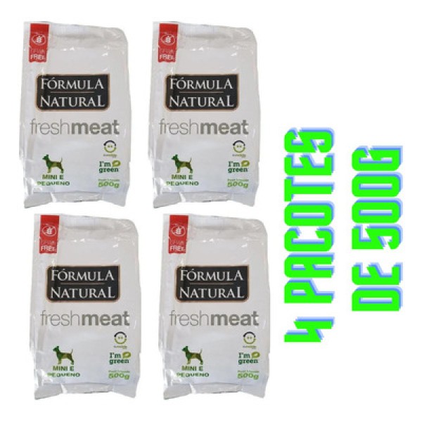 Ração Formula Natural Cães Fresh Meat Sensitive Raças Mini e Pequenas