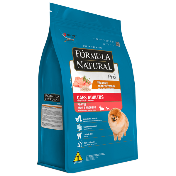 Ração Seca Fórmula Natural Pró Super Premium Sabor Frango E Arroz Integral Para Cães Adultos Raças Minis E Pequenas - 2,5Kg