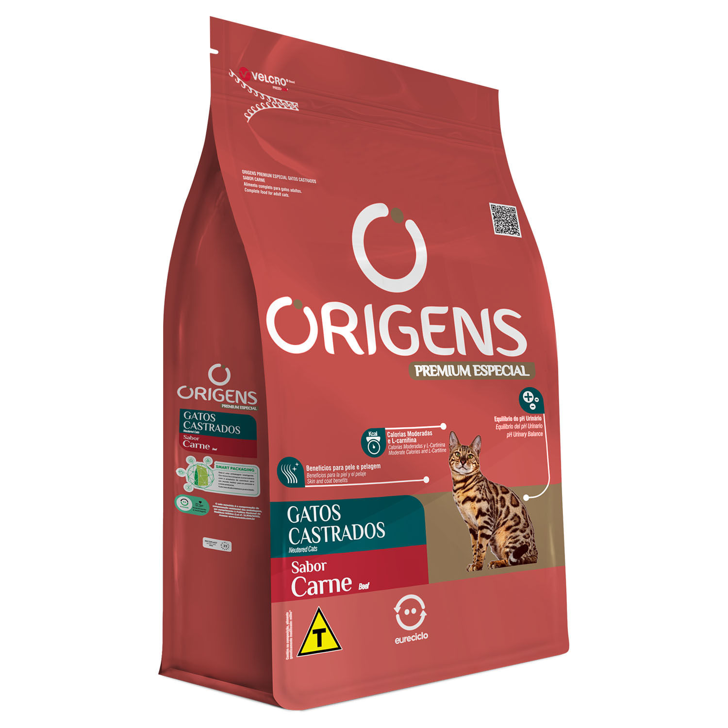 Racao Para Gatos Castrados De Carne 10 Kg - Origens