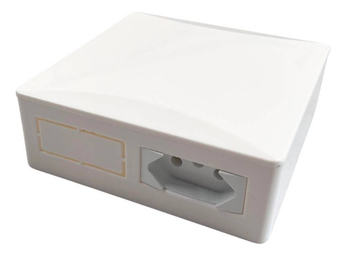 Encontraproduto.com.br - Quadro de Proteção Sobrepor Airstop IP40 p/ 1 Disjuntor e Tomada 20A