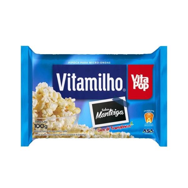 Encontraproduto.com.br - Pipoca Microondas Vitamilho Manteiga 100 g