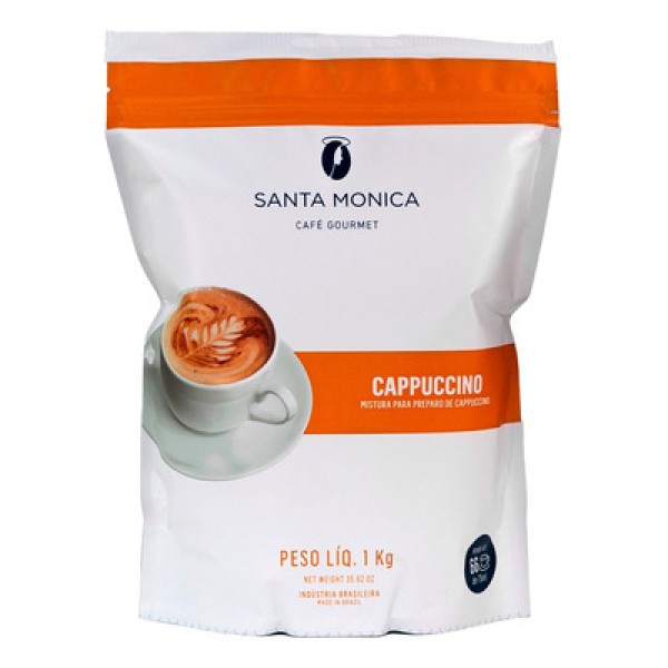 Mistura para o Preparo de Cappuccino Santa Mônica Tradicional Pacote 1kg