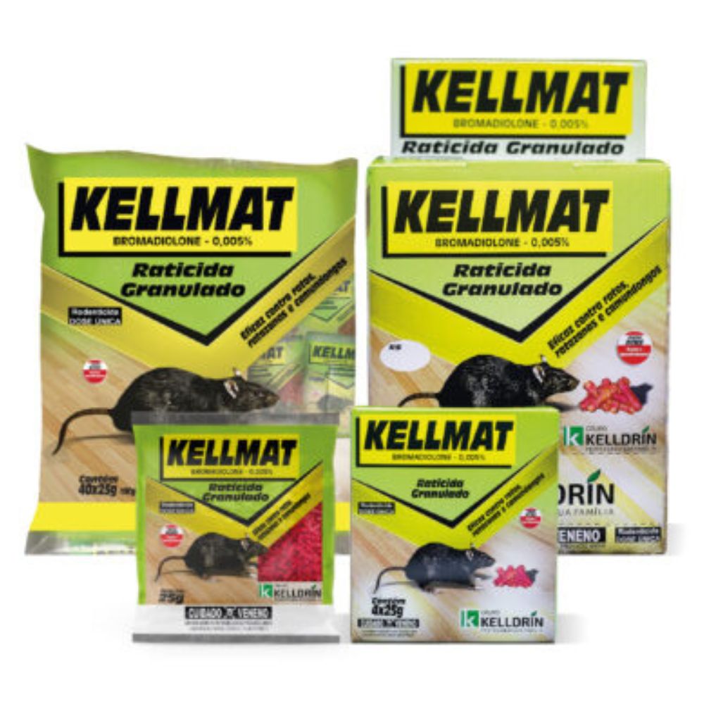 Encontraproduto.com.br - Raticida Granulado Kellmat Pacote 25g