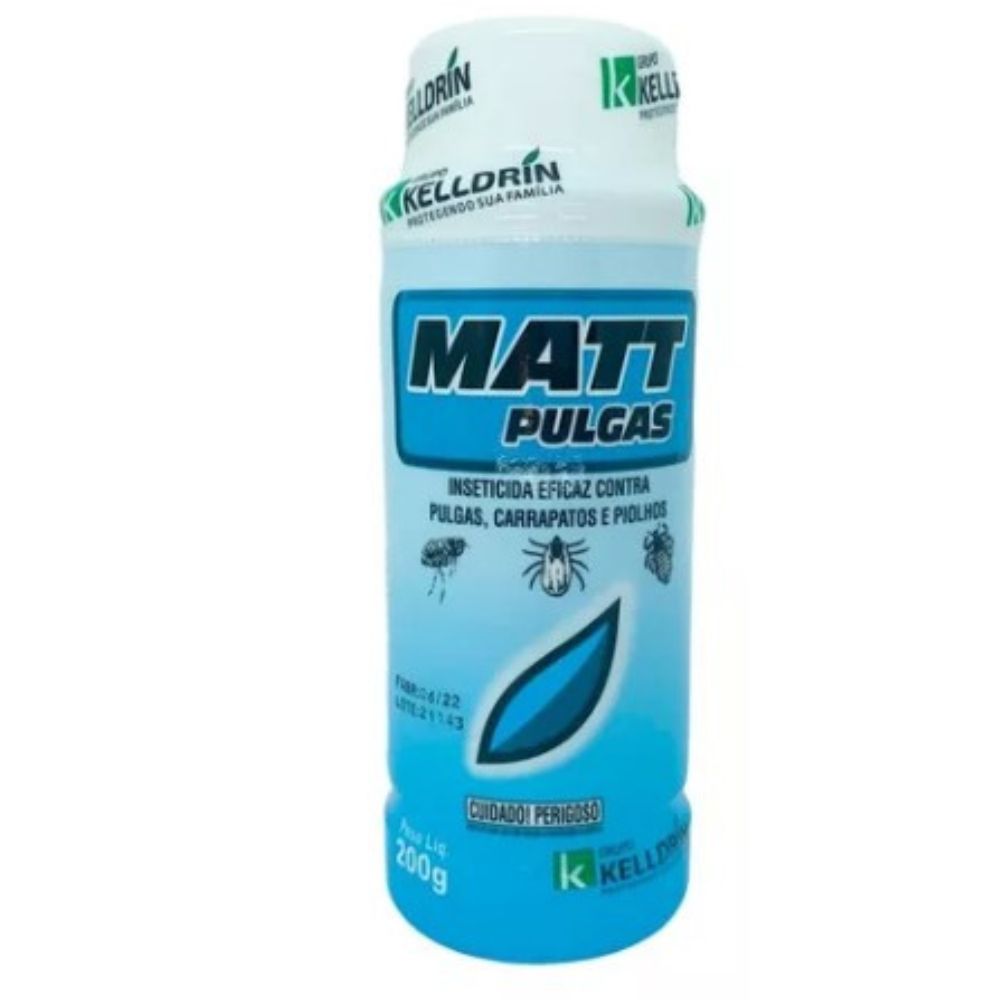 Encontraproduto.com.br - Mata Pulgas Pó Matt 200gr Kelldrin