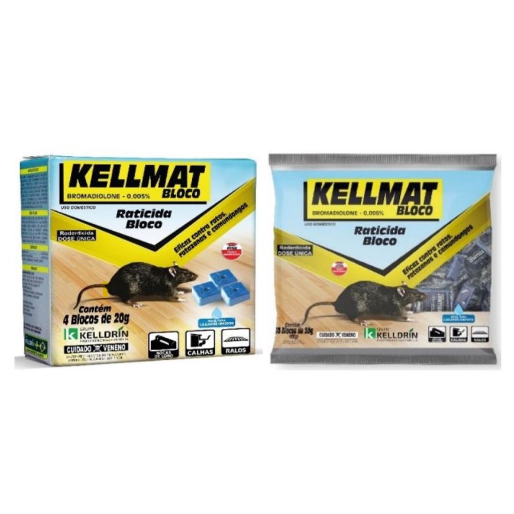 Encontraproduto.com.br - Raticida em Bloco Kellmat Kelldrin