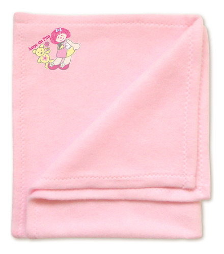 Encontraproduto.com.br - Acessórios de Bonecas - Cobertor em Soft - 48x58 Cm - Pink - Laço de Fita