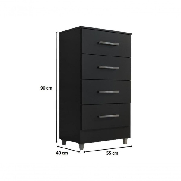 Encontraproduto.com.br - Comoda Flavia 4gav Onix Onix