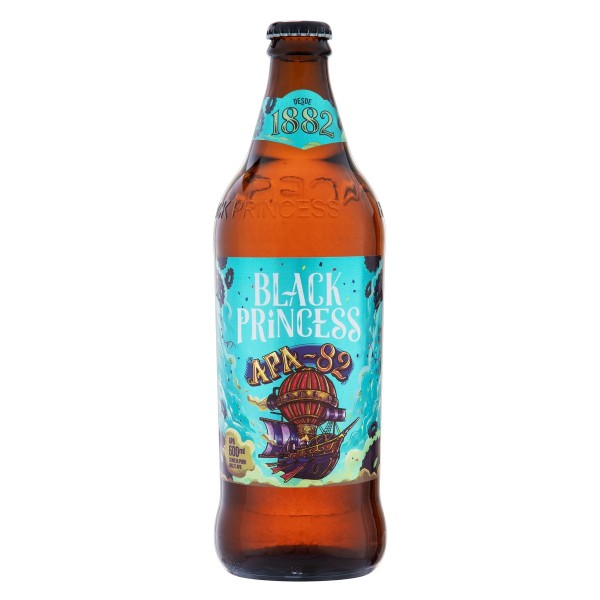 Encontraproduto.com.br - Cerveja APA Puro Malte 82 Black Princess Garrafa 600ml