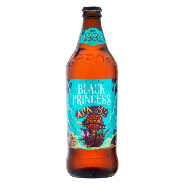 Encontraproduto.com.br - Cerveja APA Puro Malte 82 Black Princess Garrafa 600ml