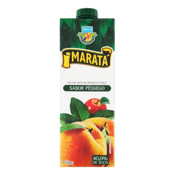Néctar Pêssego Maratá Caixa 1 L