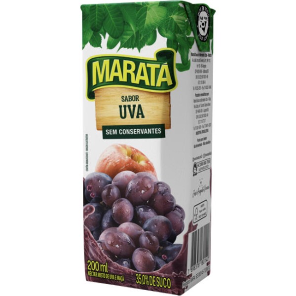 Suco Néctar Maratá Uva TP com 200ml