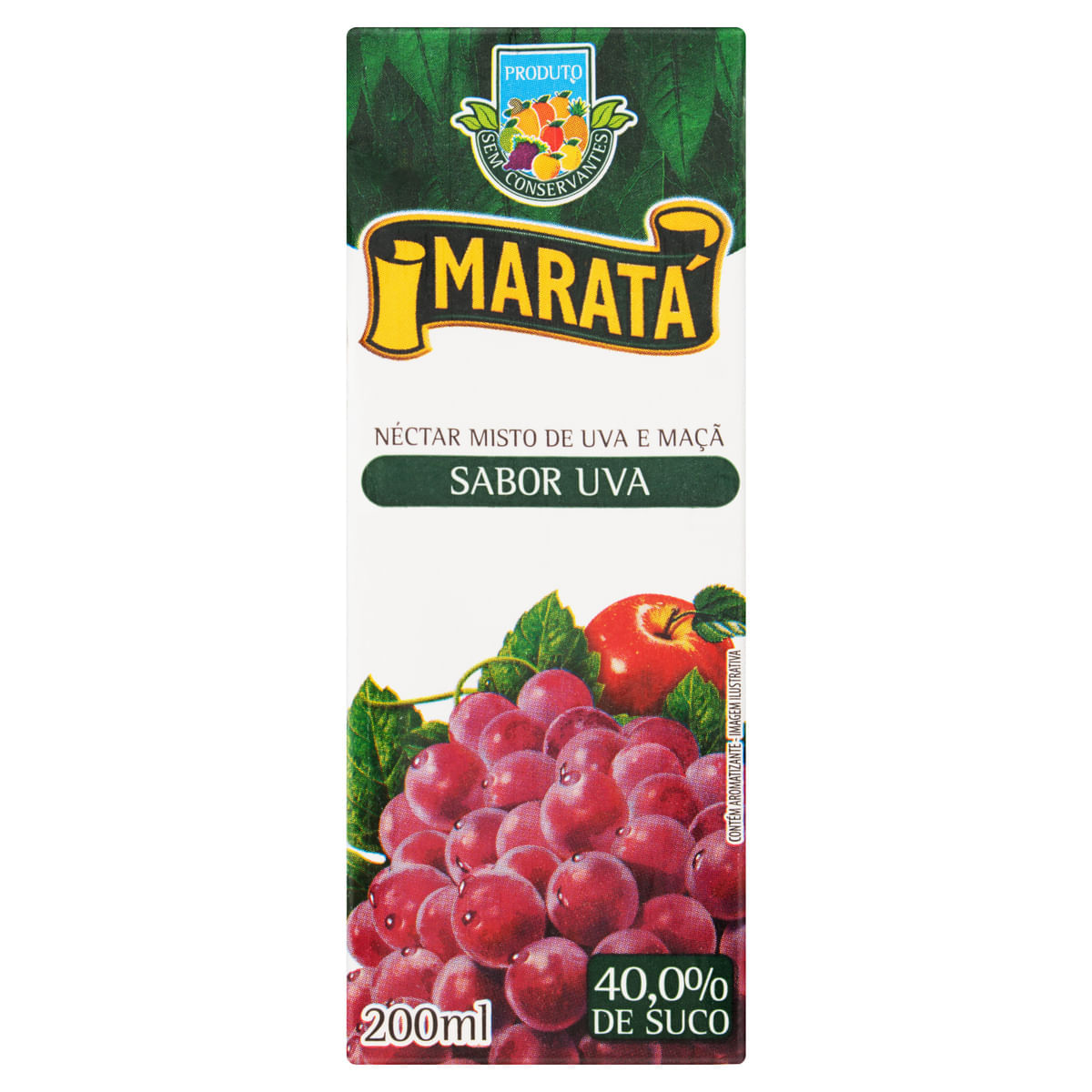 Encontraproduto.com.br - Suco Néctar Maratá Uva TP com 200ml
