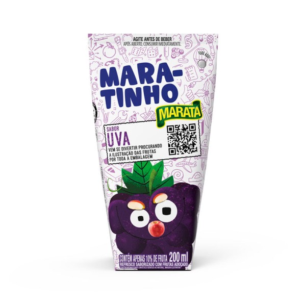 Encontraproduto.com.br - Refresco Líquido Mara-tinho Uva TP com 200ml