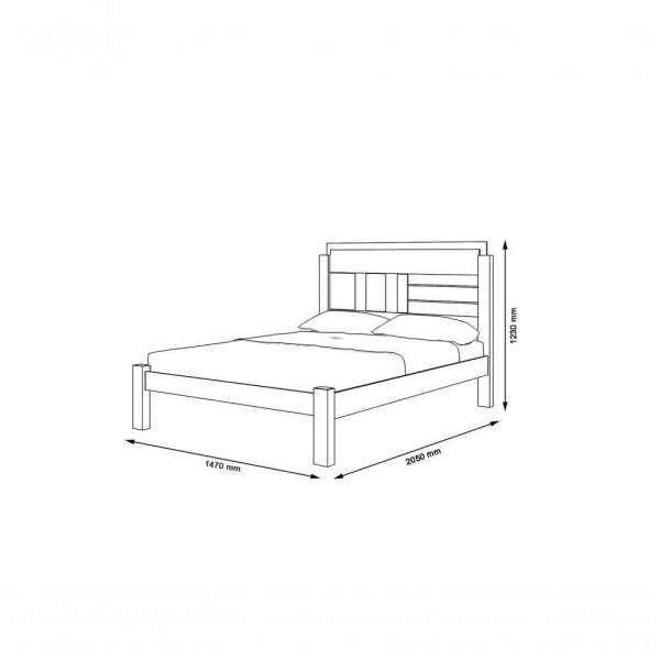 Encontraproduto.com.br - Cama Casal Amanda Cinza-preto