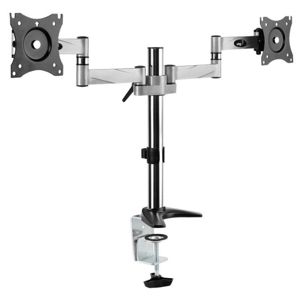 Encontraproduto.com.br - Suporte Tipo Torre Multiarticulado de Mesa P/ 2 Monitores de 15