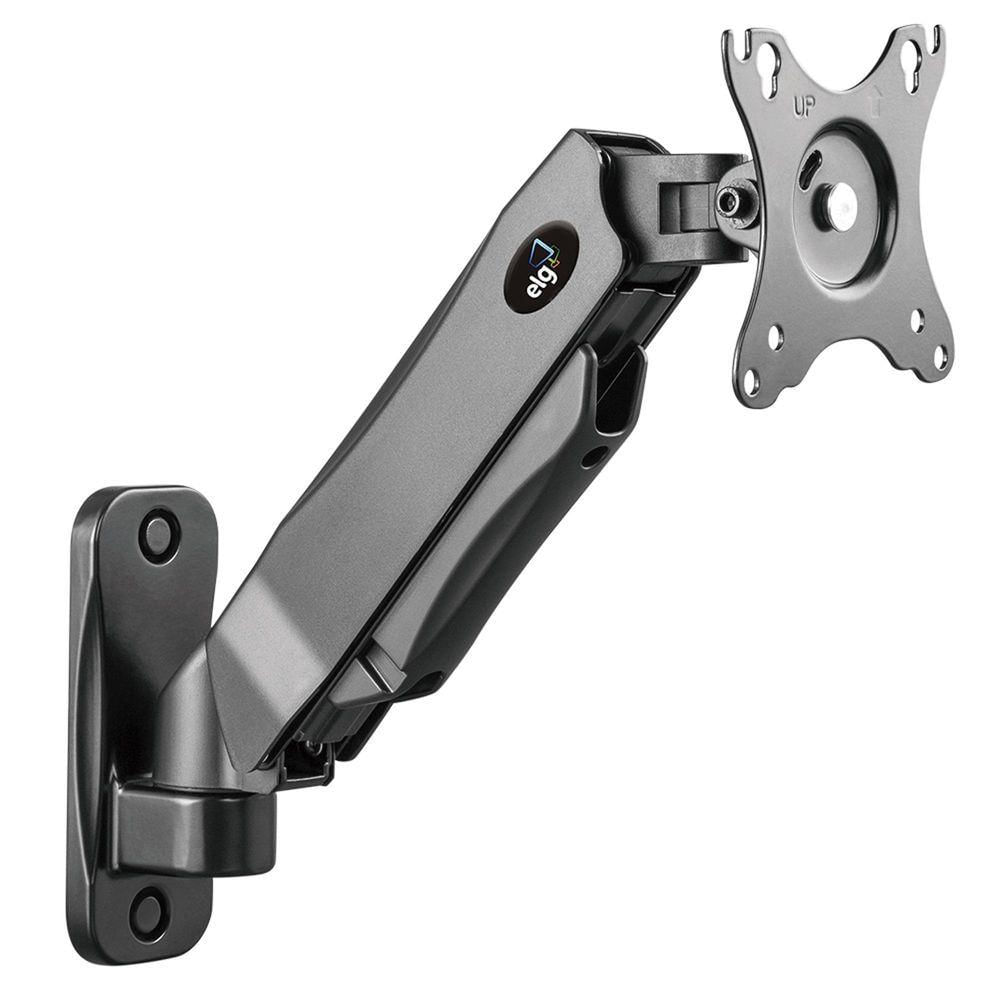 Encontraproduto.com.br - Suporte Multiarticulado de Parede ELG para Monitores 17 a 34 com Pistão a Gás Preto F410