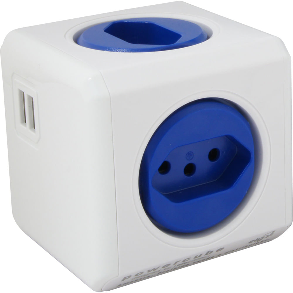 Encontraproduto.com.br - Powercube 4 Tom/2 Usb Bivolt Pwc-R4U - ELG