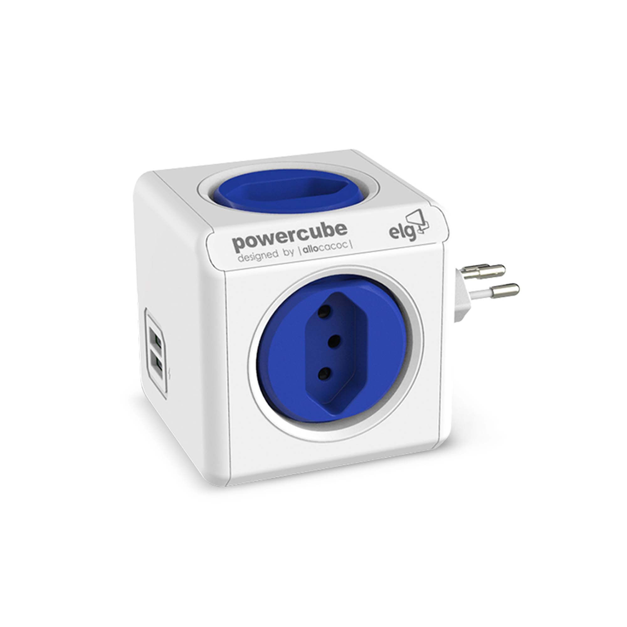 Encontraproduto.com.br - Powercube 4 Tom/2 Usb Bivolt Pwc-R4U - ELG