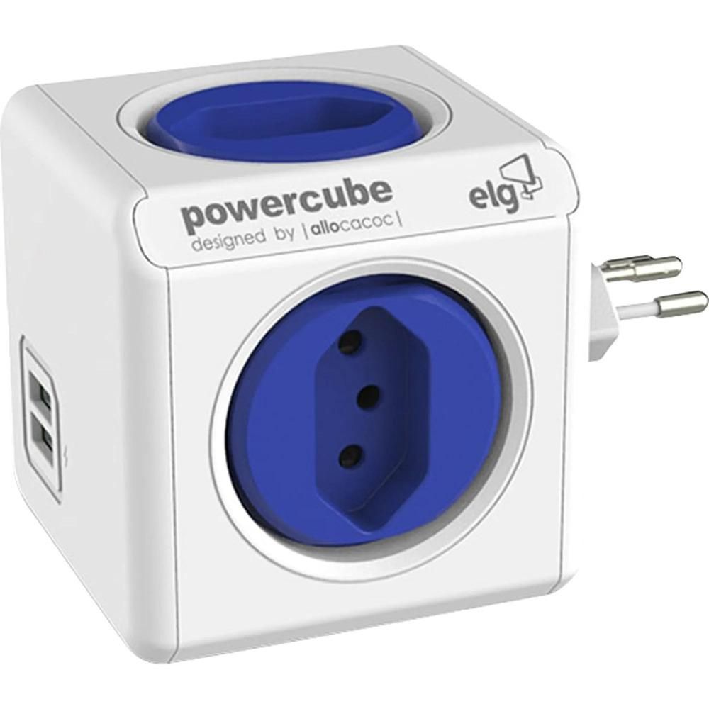 Encontraproduto.com.br - Powercube 4 Tom/2 Usb Bivolt Pwc-R4U - ELG