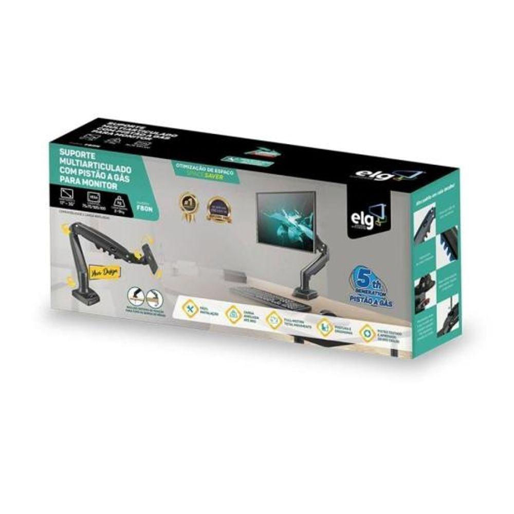 Encontraproduto.com.br - Suporte Para Monitor Articulado De Mesa 17-35